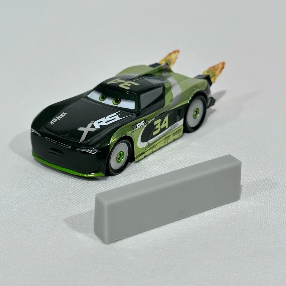 Disney Cars 3 Rare Steve “Slick” Lapage #34 Rocket Racing with Blast Wall